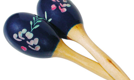 mini maracas, wood, pair