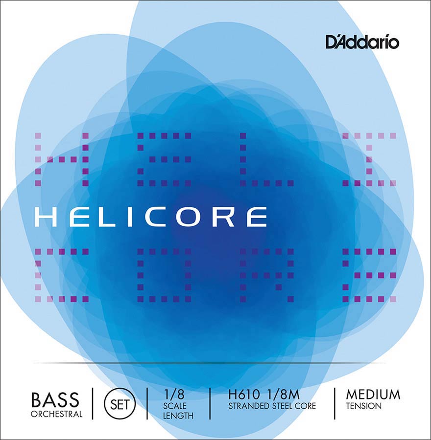 D'Addario H610-18M Contrabassnarenset 1/8 Medium Nikkel
