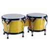 bongo, hardwood, 6,85"+7,95", rawhide skins, black hardware, natural