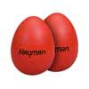 shaker eggs, plastic, pair, red, 20 grams