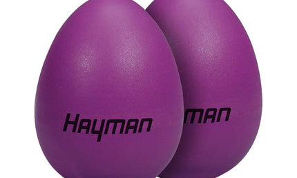 shaker eggs, plastic, pair, purple, 25 grams