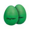 shaker eggs, plastic, pair, green, 35 grams