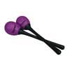 shaker eggs, plastic, pair, with handle, purple, 25 grams