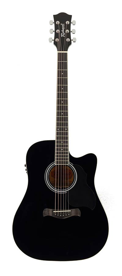 Richwood - Rd-12-Cebk - Acoustic Guitar – Heads, Black