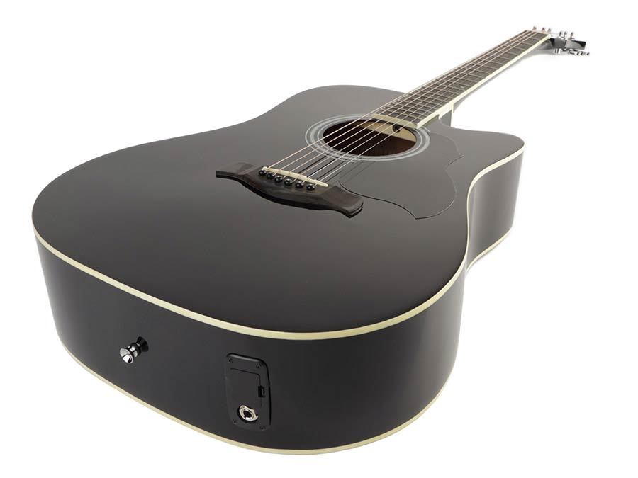 Richwood - Rd-12-Cebk - Acoustic Guitar – Heads, Black