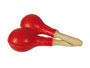 maracas, plastic, large model, pair, red