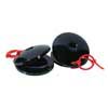 castanets, plastic, black, pair