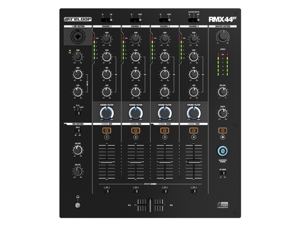 Reloop RMX-44BT Ideaal voor als het feestje in een karaoke veranderd