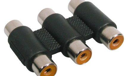 adaptor, 3x RCA female, 3x RCA female