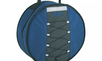 deluxe snare drum gig bag, black-blue, 15 mm. padded hardfoam, 14"x 6,5"