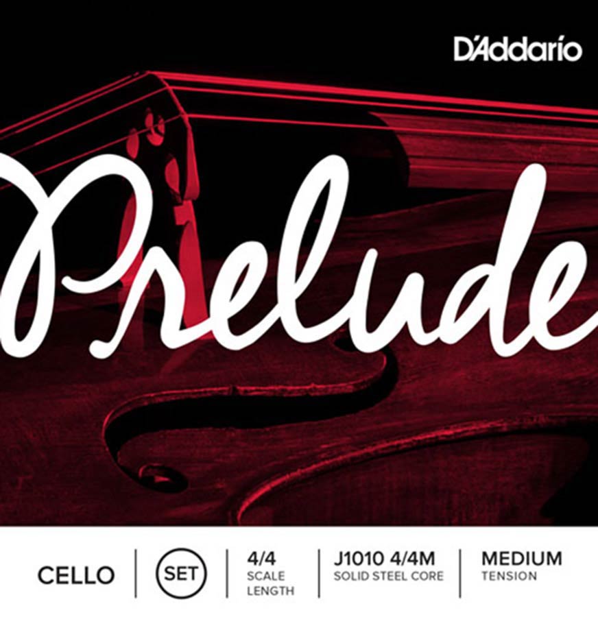 D'Addario J1010-44M Cellosnarenset 4/4 Medium steel compound Omwonden