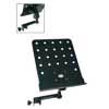 clip-on music stand, black, perforated desk