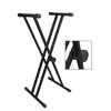 keyboard stand, with 35cm top tubes, XX-model, twist lock, black