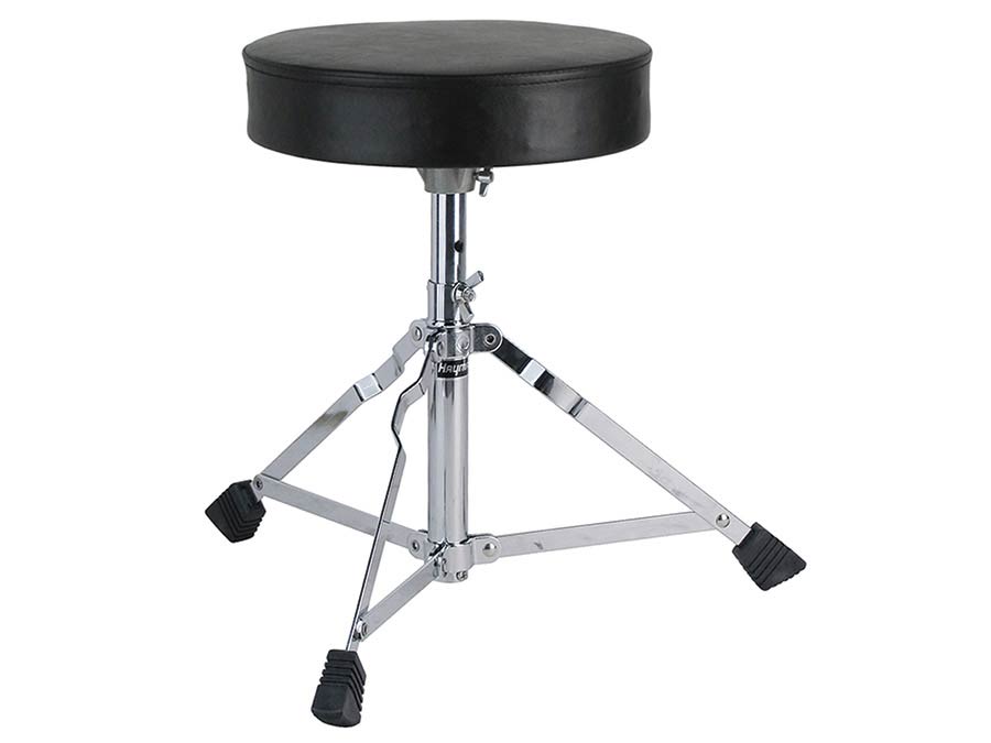 drumthrone, adjustable height (bolt), single braced legs, height: 38-44 cm.