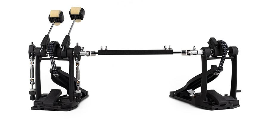 double bass drum pedal, double chain, semi-professional model