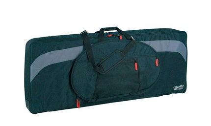 keyboard bag, 25 mm. padded, black & grey, 1165 x 400 x 170 mm.