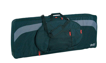 keyboard bag, 25 mm. padded, black & grey, 1200 x 430 x 150 mm.