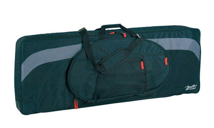 keyboard bag, 25 mm. padded, black & grey, 1300 x 360 x 130 mm.