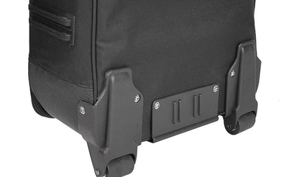 stage piano bag, 25 mm. padded, black & grey, with wheels, 1400 x 380 x 165 mm.