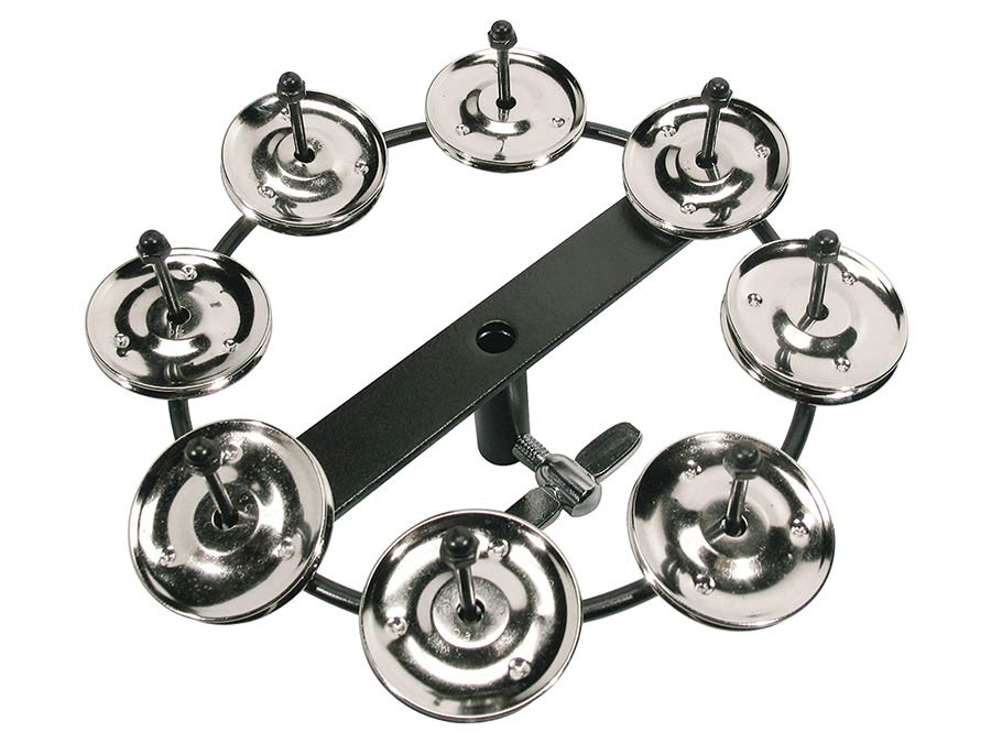 hi-hat tambourine, 8 zils, metal