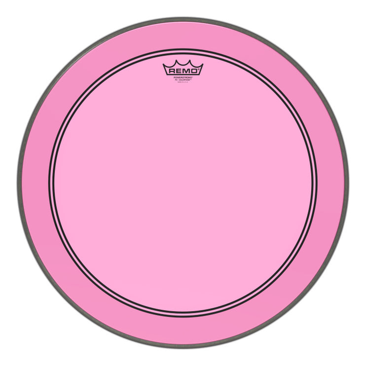 Remo - P3-1320-CT-PK - Powerstroke 3 Colortone bass drumhead, pink, 20"