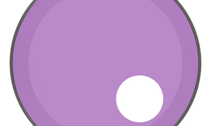 Remo - P3-1320-CT-PUOH - Powerstroke 3 Colortone bass drumhead, purple, 20", with 5" offset hole