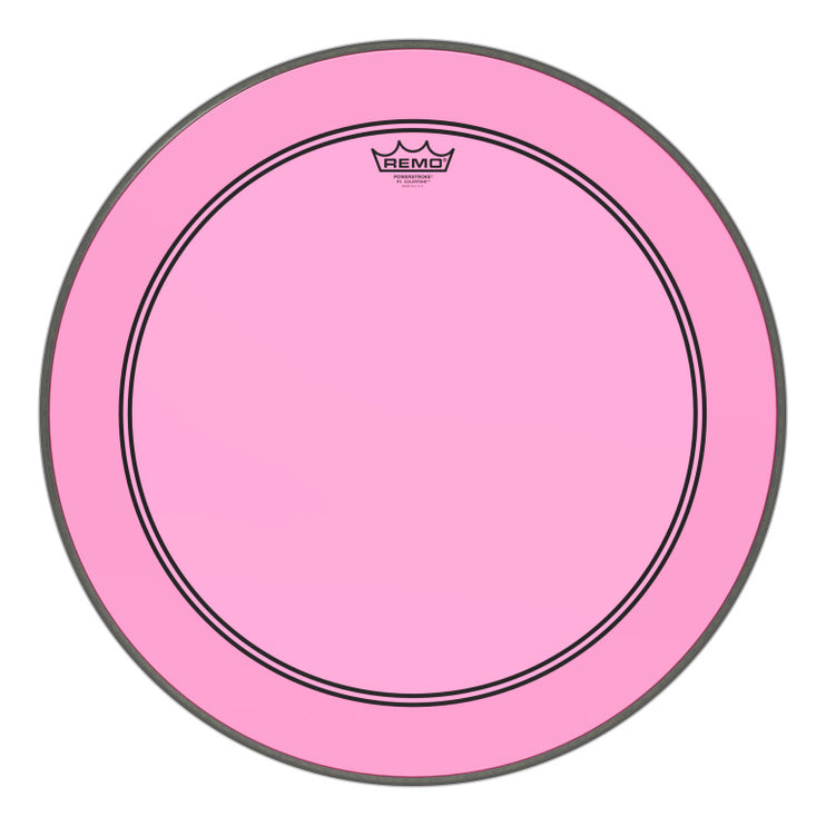 Remo - P3-1322-CT-PK - Powerstroke 3 Colortone bass drumhead, pink, 22"