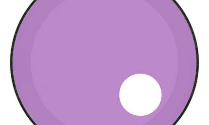 Remo - P3-1322-CT-PUOH - Powerstroke 3 Colortone bass drumhead, purple, 22", with 5" offset hole