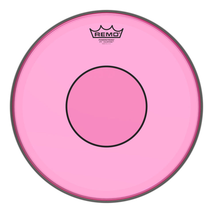 Remo - P7-0314-CT-PK - Powerstroke 77 Colortone batter drumhead, pink, 14"