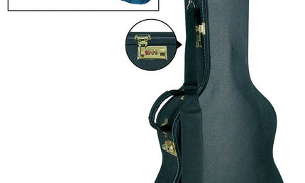 Boston - CCL-500 - Deluxe Case For Classic Guitar, Wood, Arched, Shaped Model, With Lock And Shoulder Strap