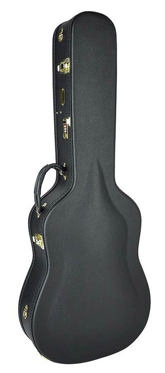 Boston - CAC-500-D - Deluxe Case For Dreadnought-model Acoustic Guitar, Wood, Arched, With Lock And Shoulder Strap