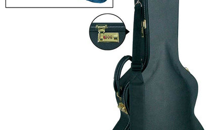 Boston - CEG-500-SA - Deluxe Case For 335-model Guitar, Wood, Arched, With Lock And Shoulder Strap