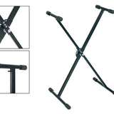 Boston - KS-140 - Keyboard Stand, X-model, Trigger Lock, Made In Eu, Black
