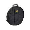 bodhran gig bag, black cordura, 10 mm. padded, with strap and accessory pocket, 16"