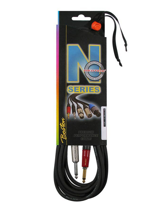Boston - GC-510-6 - Instrument Cable, Jack-silent Jack, Neutrik Connectors, 6 Meter