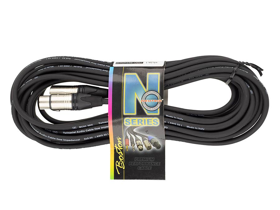 microphone cable, xlr-xlr, Neutrik connectors, 5 meter