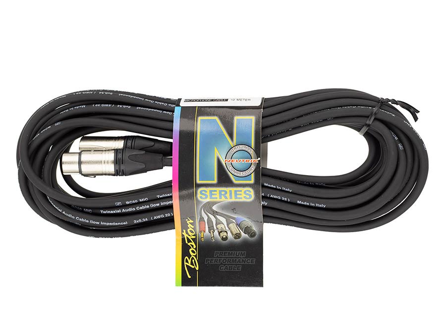Boston - MXX-500-10 - Microphone Cable, Xlr-xlr, Neutrik Connectors, 10 Meter