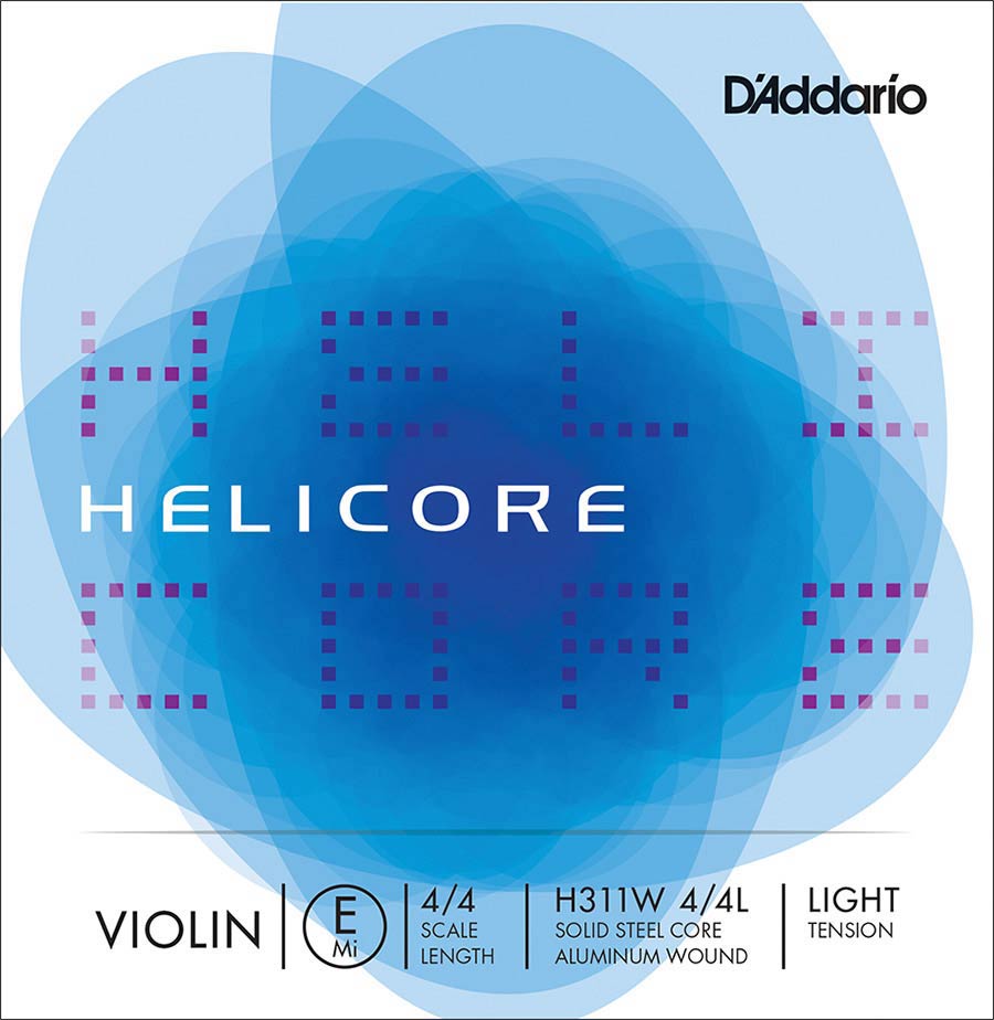 D'Addario H311W-44L Vioolsnaar E-1 4/4 Light Aluminium Omwonden