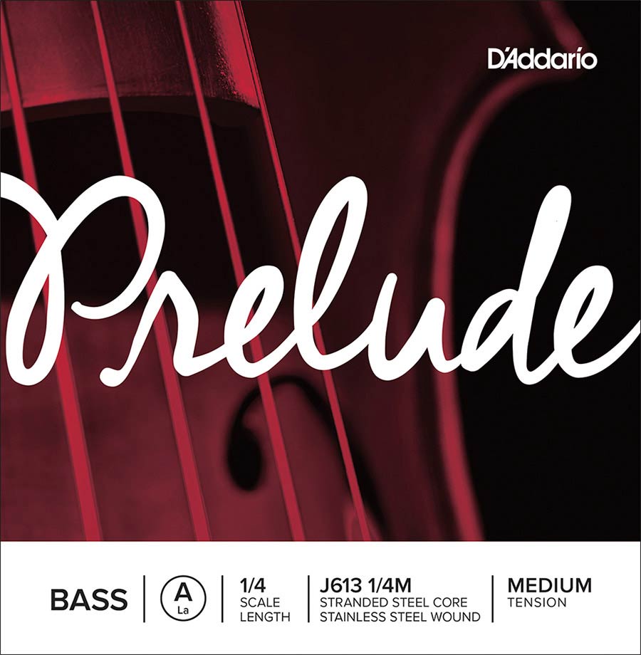 D'Addario J613-14M Contrabassnaar A-3 1/4 Medium stranded steel core stainless steel