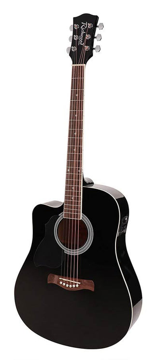 Richwood - RD-12LCEBK - lefthanded acoustic guitar – Heads, Black