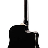Richwood - Rd-12Lcebk - Lefthanded Acoustic Guitar – Heads, Black