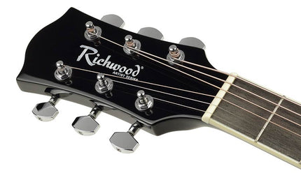 Richwood - Rd-12Lcebk - Lefthanded Acoustic Guitar – Heads, Black