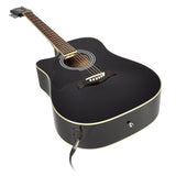 Richwood - Rd-12Lcebk - Lefthanded Acoustic Guitar – Heads, Black
