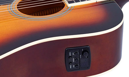 Richwood - Rd-12Lcesb - Lefthanded Acoustic Guitar – Heads, Sunburst