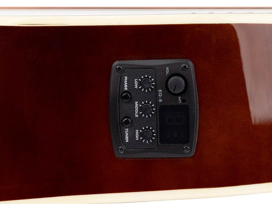 Richwood - Rd-12Lcesb - Lefthanded Acoustic Guitar – Heads, Sunburst