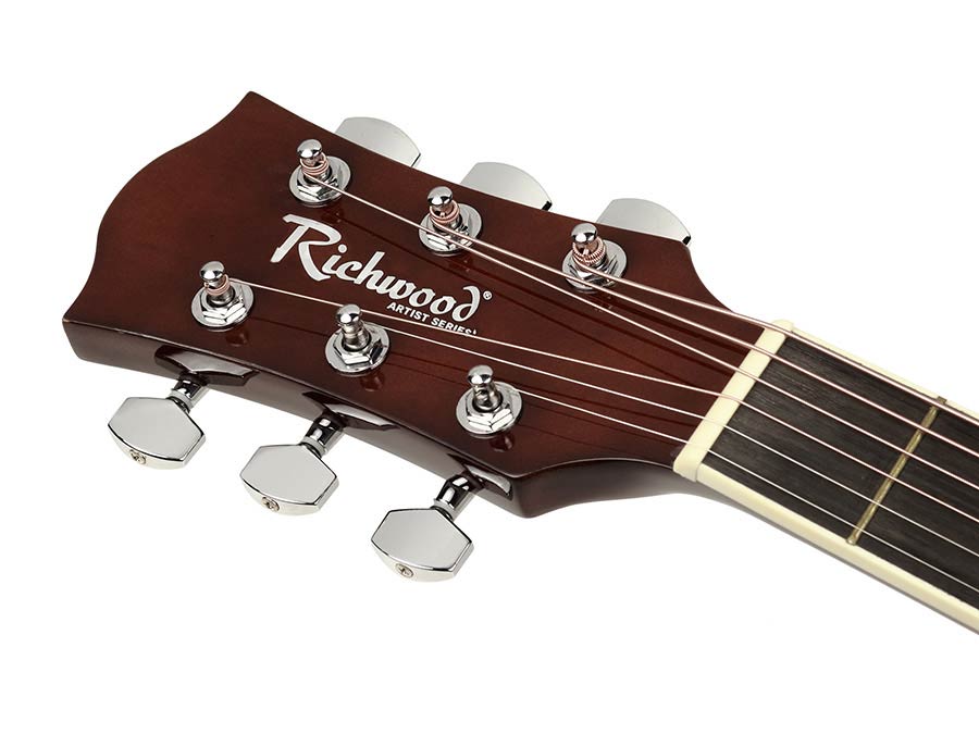 Richwood - Rd-12Lcesb - Lefthanded Acoustic Guitar – Heads, Sunburst