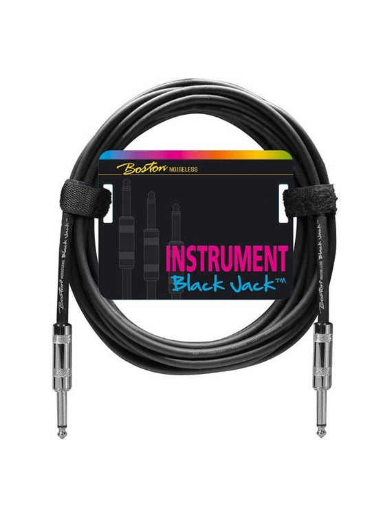 Boston - GC-220-1 - Instrument Cable, Black, 2 X Jack Metal, 1 Meter