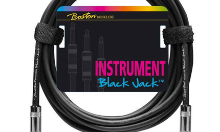 instrument cable, black, 2 x jack metal, 3 meter