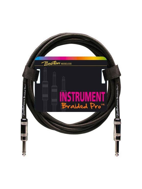Boston - GC-268-3 - Instrument Cable, Vintage Black, 2 X Jack Metal, 3 Meter