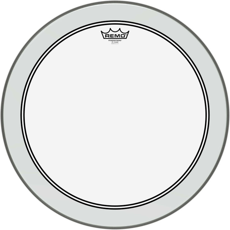 Remo - P3-1318-C2 - 18" Powerstroke 3 Ambassador clear bass drum head